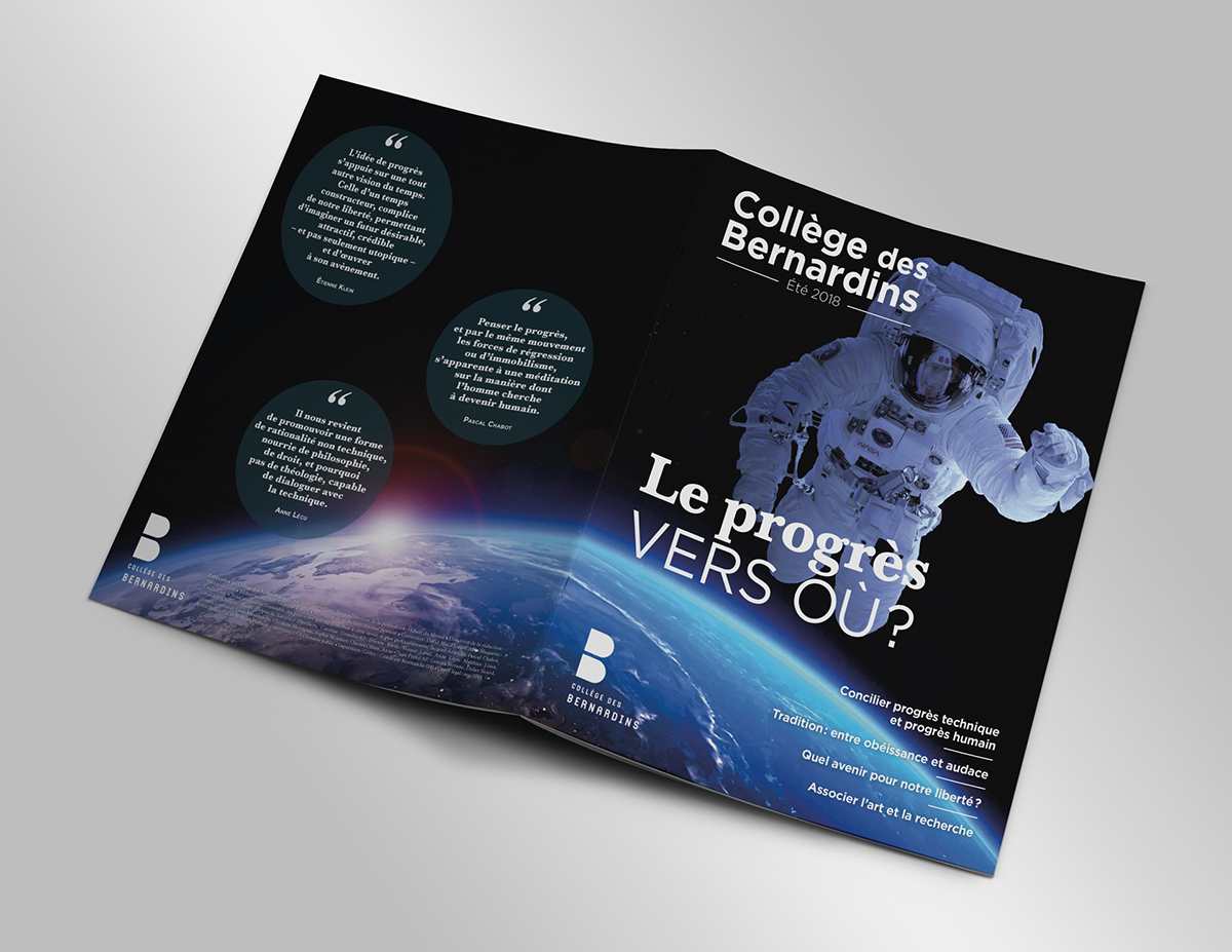 College-des-Bernardins_revue-ete18_couverture Première et dernière de couverture de la revue du Collège des Bernardins, parution été 2018.
